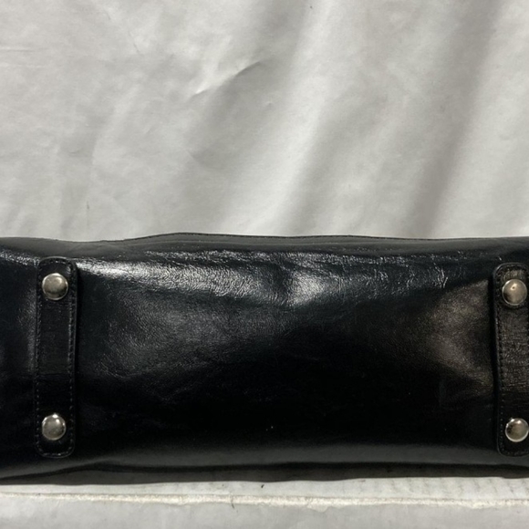 Coach Black and Gray Signature Shoulder Bag